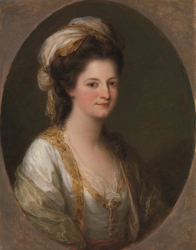 Porträt einer Frau, traditionell als Lady Hervey identifiziert von Angelica Kauffmann